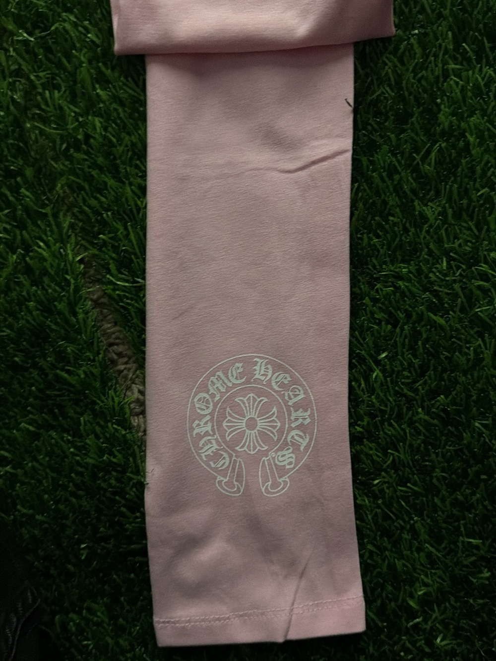 Chrome Hearts Pink Logo-Print Kids Leggings